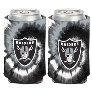 Las VegasRaiders Tie Dye Can Cooler 12 oz. Set of 2